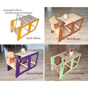 Tour d'apprentissage 3-en-1 flexible pour tout-petits, tabouret d'apprentissage pour enfants, tour convertible pour tout-petits, chaise haute Montessori - Product Image 2