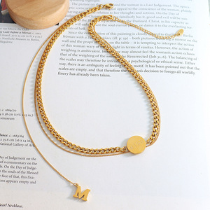 Joyas de acero inoxidable para mujer, collar con colgante de Miss, joyería de alta calidad, estilo de borla, bisutería inoxidable - Product Image 3