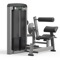 Machine de musculation lombaire professionnelle à charges guidées, robuste, pour entraînement de force, mouvement fluide