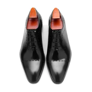 ALG8-B519 nouvelle mode haute classe derniers hommes formels en cuir véritable Oxford chaussures Italie