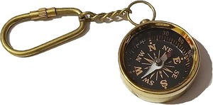 Kaychain Classic Vintage Brass <b>Compass</b> a Timeless <b>Navigation</b> Tool with Offset Printing - Product Image 2