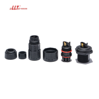 LLT Femelle Vis Fil Socket 2 3 4 5 6 7 8 9 10 Pin IP68 Étanche Câble Électrique Panneau Montage Connecteur pour Box Circuit