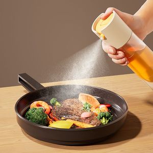 Oil Spray Bottle Glass Press Button Squeezer Kitchen Cooking Oil Dispenser Food Grade Non Stick Frying Pan Use - Product Image 1