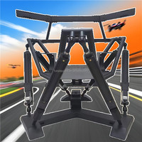 Simulador de Conducción de Carreras 3DOF-6DOF con Asiento Completo de Fibra de Vidrio de Alta Resistencia y Metal, Cabina de Movimiento para Educación y Uso Doméstico
