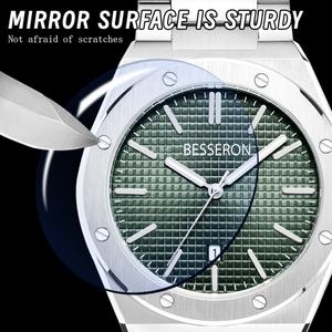 China Factory Wholesale Luxury Silver Men's Quartz <b>Watch</b> Starry Sky Face 42mm Dial Diameter Stainless Steel Luxe Horloge - Product Image 5