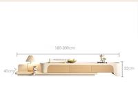 Table basse et meuble TV modernes en bois massif de style européen avec pieds en métal, couleur personnalisable pour salon, hôtel, chambre à coucher