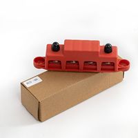 Équipement de distribution d'énergie, barre omnibus 250A à 4 goujons de 5/16 po avec couvercle (paire)
