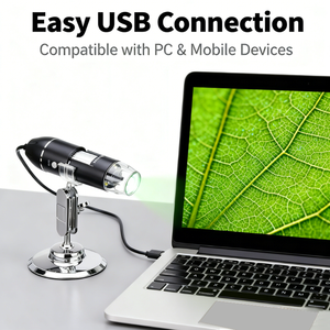 <span class=keywords><strong>Microscope</strong></span> industriel avec support métallique inclus pour l'inspection d'impression, la détection de grains métalliques et l'analyse des surfaces de fissures - Product Image 5