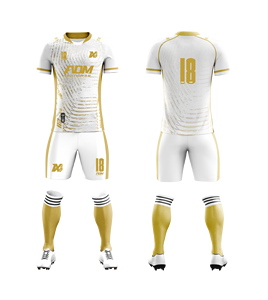 Großhandel Custom High Quality Digital Sublimation Unisex Fußball tragen Team Sport Club Trikot Set Fußball Shirts Uniform 100% - Product Image 2