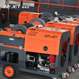 AMJET Servicios Profesionales 200bar 65lpm Equipado con 80 metros <span class=keywords><strong>de</strong></span> manguera <span class=keywords><strong>de</strong></span> alta presión Pulverizador <span class=keywords><strong>de</strong></span> chorro <span class=keywords><strong>de</strong></span> agua <span class=keywords><strong>de</strong></span> alta presión chorro <span class=keywords><strong>de</strong></span> <span class=keywords><strong>alcantarillado</strong></span> - Product Image 1