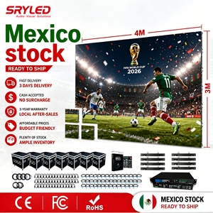 Solution clé <span class=keywords><strong>en</strong></span> main pour écran LED vidéo mural vertical <span class=keywords><strong>d</strong></span>'intérieur et <span class=keywords><strong>d</strong></span>'extérieur, 3x2m, 4x3m, ensemble complet P2.6, P2.9, P3.91, P4.81, stock Mexique - Product Image 1
