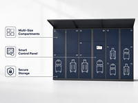 Casillero Inteligente para Equipaje, Sistema de Almacenamiento de Equipaje de Autoservicio, Sistema de Almacenamiento Seguro para Hoteles, Centros Turísticos, Centros Comerciales, OEM