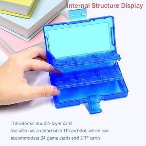 Mallette de rangement <span class=keywords><strong>pour</strong></span> cartes de jeu 24 en 1 <span class=keywords><strong>pour</strong></span> Nintendo Switch Cartridge Slots Card case for Micro <span class=keywords><strong>SD</strong></span> Memory Box - Product Image 4