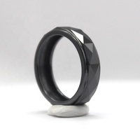 Bagues NFC intelligentes en céramique RFID OEM avec incrustation en bois, bijoux tendance pour paiement bancaire, données personnelles, stationnement, unisexe, fêtes