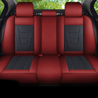 Ensemble complet de housses de siège auto universelles en cuir perforé, style professionnel, pour intérieur de voiture haut de gamme, toutes saisons