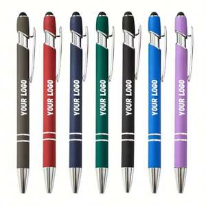 Nuevo Bolígrafo de Metal de Lujo con Logotipo Personalizado, Bolígrafo Publicitario con Pantalla Táctil de Goma Suave para Promoción Personalizada - Product Image 1