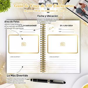 100 Experiencias románticas Fecha divertida Ideas Diario para parejas, 100 CITAS <span class=keywords><strong>JUNTOS</strong></span> Disfruta De 100 Momentos En Pareja - Product Image 3