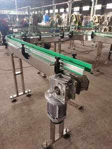 Op Maat Gemaakte Platte Ketting Transportband Drankvullijn Flexibele Transportband U-Vorm Ringdraai Transportband - Product Image 5