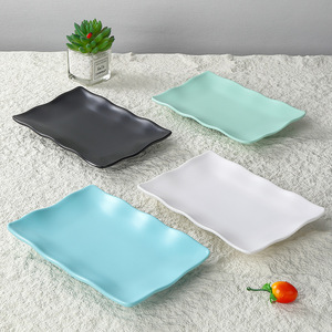 <span class=keywords><strong>Vajilla</strong></span> de melamina, plato rectangular imitación porcelana, plato especial para restaurantes de hot pot y barbacoa, comercial - Product Image 3