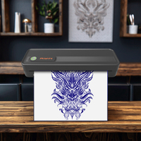 Imprimante portable de pochoirs de tatouage format A4, imprimante thermique sans fil pour tatouages temporaires, sans encre, étiqueteuse