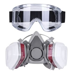 <span class=keywords><strong>Masque</strong></span> respiratoire demi-visage en silicone anti-poussière réutilisable à haute filtration FRVXO SM6200 2024 <span class=keywords><strong>avec</strong></span> cartouches, couverture de <span class=keywords><strong>peinture</strong></span> - Product Image 6