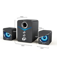 Gros Kisonli Système Haut-Parleur 2022 Nouveau Arrivée Subwoofer 2.1 Home Cinéma Haut-Parleur Ordinateur Haut-Parleur De Bureau