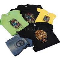 Nouvelle imprimante textile automatique A3 DTG/DTF L805 2022 avec RIP10, support pour t-shirt A3 et ensemble d'encre textile de 2000 ml pour DuPont