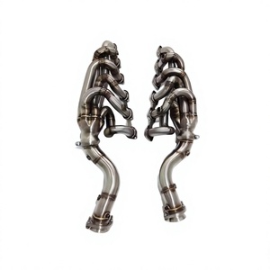 Collecteur sportif en acier inoxydable T304 brossé à longueur égale de haute qualité, adapté aux Ferrari 599 V12 6.0T de 2006 - Product Image 3