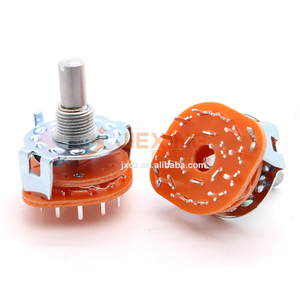 Công tắc xoay rs25 Chiều dài trục 20mm 1 cực <span class=keywords><strong>11</strong></span> vị trí 2*4 2*5 2*6 3*3 3*4 4*3 công tắc Băng gắn PCB - Product Image 2