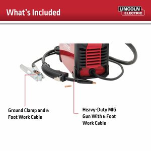 Soldadora Portátil Lincoln Electric Weld-Pak 90i Fc 120V con Alimentación de Alambre y Correa para el Hombro para Uso Residencial - Product Image 5