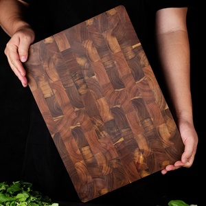Planche à découper rectangulaire en bois d'acacia en gros, grandes planches à découper personnalisées en bois pour viande et légumes - Product Image 6