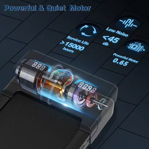 Venta al por mayor de fábrica: Cinta de correr eléctrica multifuncional plegable para el hogar con correa - Product Image 4