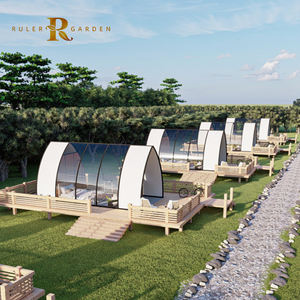 Directo de fábrica Wild Luxury Four Season Hotel Outdoor Lodge Hostel a prueba de rayos UV Camping Beach Alojamiento Tienda de vela - Product Image 1
