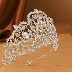 Corona de Princesa en Oferta, Corona de Aleación de Alta Gama con Cristales para Boda, Aniversario, Concurso de Belleza, Coronas y Tiaras de <span class=keywords><strong>Miss</strong></span> Universo - Product Image 3