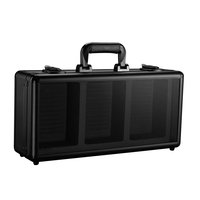 Étui de présentation en vinyle pour trois figurines Funko Pop, taille personnalisable et inserts en mousse EVA noire, valise de présentation facile à transporter