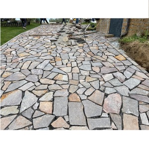 Holler Porfidi ยี่ห้อ PLASNOR 7.1.1 หินธรรมชาติขนาดใหญ่ Porphyry แผ่นพื้นผิดปกติสําหรับปูลานและถนน - Product Image 1