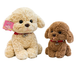 Peluche Cane Teddy, Simpatico <span class=keywords><strong>Barboncino</strong></span> con la Lingua Fuori, Realistico Cucciolo Teddy Seduto, Decorazione per Camere di Bambini e Adulti, Vendita all'Ingrosso OEM - Product Image 1