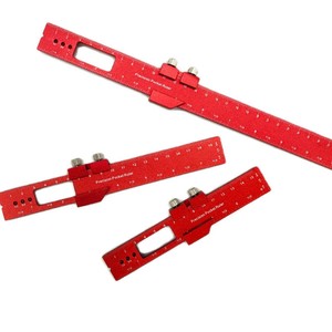 Le charme de la règle de poche de précision en aluminium, alliage d'aluminium 6063, 18 pouces, outil de mesure polyvalent pour le travail du bois - Product Image 1
