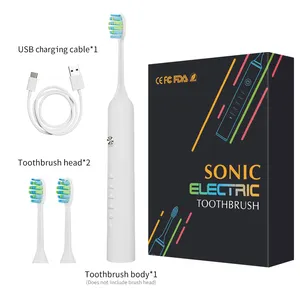 فرشاة أسنان كهربائية جديدة صوتية للكبار ذات تردد اهتزازات عال ومنخفضة الضوضاء