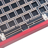 Offre Spéciale WEIKRV Lucky65V2 clavier mécanique Barebone aluminium 68 touches échangeables à chaud 3pin commutateur Programmable Triple Mode