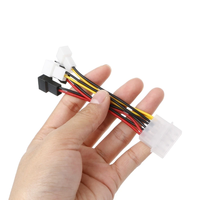 Câble répartiteur Molex 4 broches, faisceau de câbles, adaptateur d'alimentation ventilateur 2 broches 24AWG UL1007 VW-1 personnalisé pour alimentation d'ordinateur