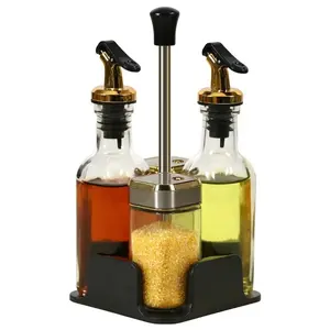 high quality Salt Sugar Spice Pepper Shaker Seasoning Glass Bottle spices and herbs