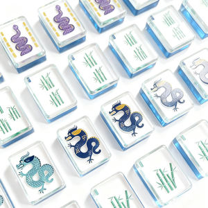 مجموعة بلاط ماجونغ للمبتدئين بألوان باستيل للسفر في صندوق فاخر - بيع بالجملة من المصنع - Product Image 1