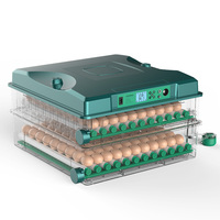 AC220V DC12V double puissance 200 machine à couver les œufs de poule entièrement automatique canard oie oiseau caille incubateur éclosoir