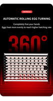 WONEGG Incubateur d'œufs moins cher, capacité 400 œufs, 500 cailles, incubateurs automatiques pour l'éclosion des œufs