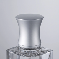 Capsules de flacons de parfum en acier inoxydable usinées CNC de haute qualité, finition chrome mat de luxe, en alliage de zinc écologique