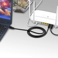 Câble Ethernet plat Cat6 haute vitesse robuste SFTP RJ45 avec conducteur en cuivre nu, gaine PVC/LSZH, certifié USA CE RoHS