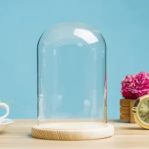 Geodesic glass tumbler tube bell jar facial dome lid insulation paperweight
