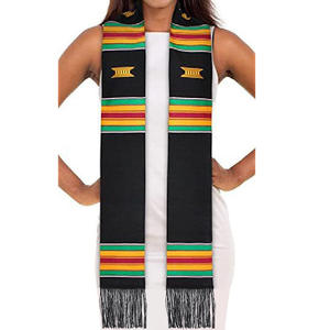 Kente <span class=keywords><strong>Graduation</strong></span> Stole Classe de 2025 | Célébrez la culture avec l'étole de <span class=keywords><strong>graduation</strong></span> africaine | Fabriqué avec de l'art africain authentique - Product Image 5