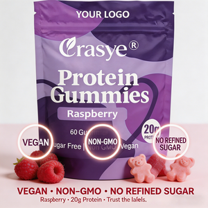 Gommose Proteiche Vegane 20g con <span class=keywords><strong>Vitamina</strong></span> <span class=keywords><strong>C</strong></span>, Etichetta Privata, per Riparazione Muscolare e Pre/Post Allenamento, Vendita Calda USA/UE - Product Image 5